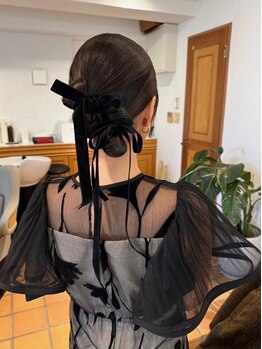 メロウ(MELLOW)の写真/mellowで叶える、抜け感×華やかヘア。特別な一日を、もっと煌びやかに。