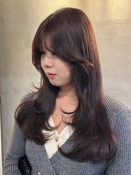 エンター 天神店(ENTER) 透明感カラー/ココアブラウン/レイヤーカット/ENTER 天神店