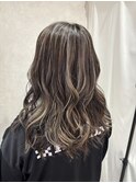 透明感◎白髪ぼかしハイライト