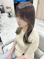 キング(K!ng)&nbsp;縮毛矯正髪質改善ハイライトレイヤーカット楠葉美容室エクステ