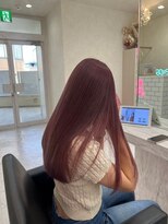 ミニョン(mignon)&nbsp;韓国/ダブルカラー/ブリーチ/ピンク/学割U24/新越谷/南越谷/草加