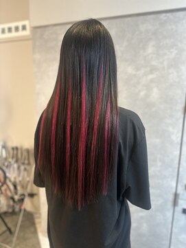 ガルボヘアー 心斎橋店(garbohair) エクステに無い色でも染めて作れます!プルエクステ/心斎橋