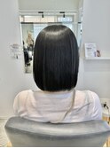 くびれヘア縮毛矯正アプリコットオレンジ夏ハイライト《用賀》