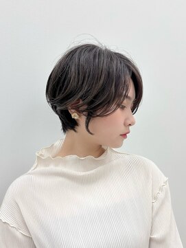 ルアン 上通り(ruen) 熊本ショート ニュアンスパーマ 前髪長めショート 20代30代40代