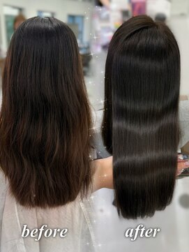 ハピネス 梅田茶屋町店(HAPPINESS) 韓国風/レイヤーカット/顔周り/顔まわり/髪質改善/ベージュ