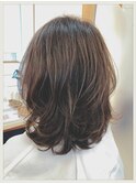 明るめカラーで白髪ぼかし◆ふんわりセミレイヤー