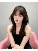 韓国風/外ハネ/ハイレイヤー/20代/10代/ミディアム