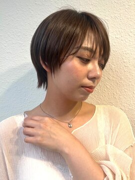 カバーヘア ブリス 川口(COVER HAIR bliss) ダークアッシュ/丸みショート/コンパクトショート/大人上品p川口