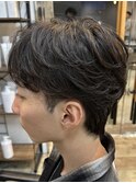 MEN’S HAIR/サーフカール/刈り上げセンターパート/守谷