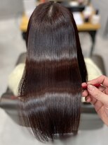 シャルムバイケンジ(Charm.by KENJE)&nbsp;天使の縮毛矯正銀座髪質改善前髪ピンクベージュアンブレラカラー