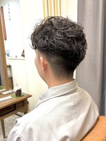 タヒエメンズ 谷町(tahie Men’s)&nbsp;センターパート×ラルフパーマ