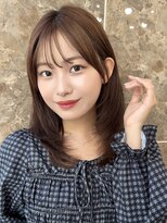 ポーチバイハニー オモテサンドウ(PORCH by HONEY omotesando)&nbsp;ミディアムヘアレイヤーモカブラウン1