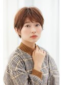 極ゆるパーマがポイント!大人フェザーショートスタイル