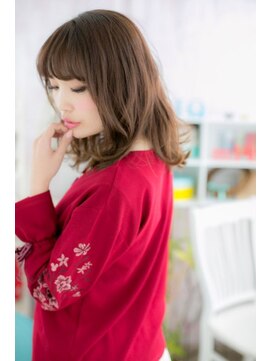 ヘアアンドビューティー ミック(Hair & Beauty miq) ゆるっとカール♪抜け感セミディb