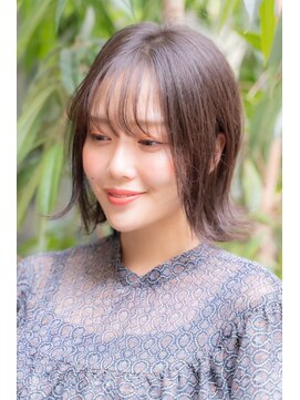 テイラー(Taylor) 切りっぱなし外ハネミディ×大人可愛いラベンダーブラウン