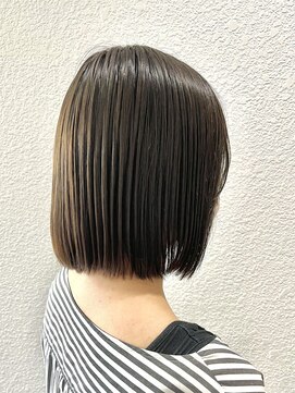 ネオリーブカップ 町田店(Neolive capu) 切りっぱなしボブ◎オリーブベージュ【町田/jr町田/町田駅】