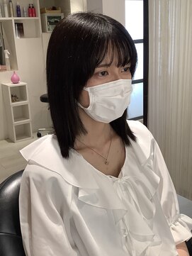 森岡美容室 学生ミディアム