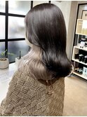簡単に隠せるバレないインナーカラーグレージュ　美容室　岐阜
