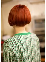 スリースリーナイン ヘアーアンドメイク(339 hair&make)&nbsp;オレンジ短めボブ