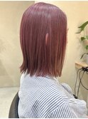 ブリーチダブルカラーピンクベージュイルミナカラーハイトーン