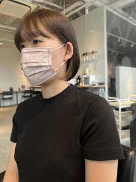ヘアーエスクールシーユー 枚方T-SITE店(hair S.COEUR×Cu) ボブ/ショートボブ/インナーカラー/イヤリングカラー