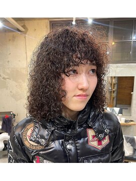 ナループロアオハナ(Nalu pu loa ohana) ハードパーマ/海外風くるくるパーマ/マッシュ前髪/グランジヘア