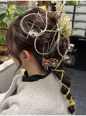 編みおろしヘアセット