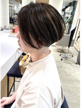 ステアケース 武蔵小杉店(stair:case) 大人ハンサムショート/ツーブロック/ハイライト/30代40代50