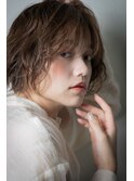 ミルクティーアッシュ伸ばしかけショートボブv戸頭20代30代40代
