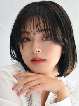 アース クロスガーデン川崎店(HAIR&MAKE EARTH) ナチュラルミディアムボブ
