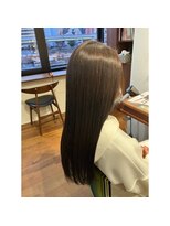 エルサフィロ キタハマ(el zafiro kitahama)&nbsp;20×30×40代×パールグレージュ×暗髪カラー×ダブルTRケア