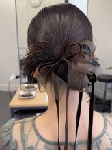 シア(sia) シンプルかわいいカチモリヘアにかわいすぎるリボンアレンジ♪