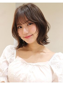 サイン 渋谷(SIGN) 10代/20代/タッセルボブ/レイヤーボブ/水光肌カラー