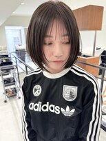 ネイロ バイ ジルブラン 葛西(NeiRo by JIL BLAN)&nbsp;ハイライト白髪ぼかしダブルカラーインナーカラーショートボブ