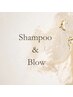 シャンプー+ブロー ¥2420