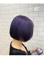 ループウエスト(LOOP WEST)&nbsp;ミニボブ×バイオレットカラー　1004