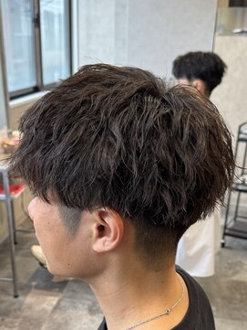 ハッシュタグネイビー 仙台駅前店(#NAVY) ツイストスパイラル仙台美容室波巻きシャドウパーマサーフカール