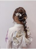 和モードで魅せる、上品華やか成人式ヘア