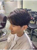毛流れセンターパート