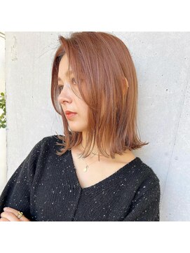 20代30代ボブ/ミディアムレイヤー／グレージュ/透明感/天神/大名