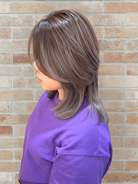 バレイヤージュ×レイヤー