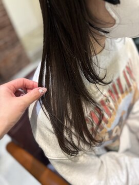 【ブリーチなしWカラーオリーブ】