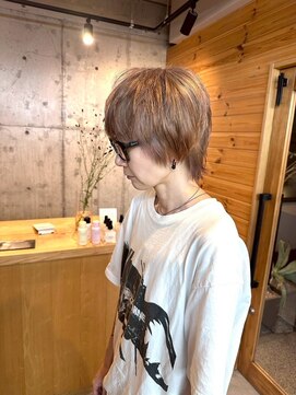 メンズブリーチ/メンズウルフ/ベージュ