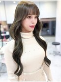 【Mika】韓国　レイヤー　髪質改善　オリーブベージュ　ワンホン