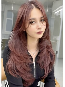 ヨロ 渋谷(YOLO) 韓国ヘアーハッシュカットレイヤーカットハイライトカラー