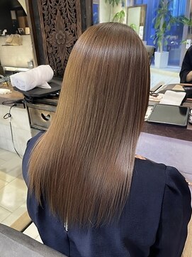 ヘアリゾート粋 ティガ 池袋店(tiga) 艶髪/ロング/ストレート/髪質改善/ケアカラー