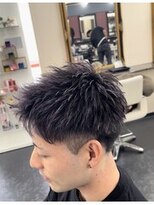 アイズ 海老名(AIZU)&nbsp;メンズメッシュハイライト　ショートスタイル　メンズカラー