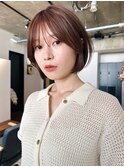小顔ショート/小顔カット/似合わせカット/イノアカラー