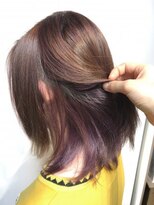 アンク クロス 関内店&nbsp;ナチュラルバイオレットインナーカラー　【mifuyu】