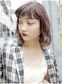 フレンチバング×リラックスウェーブ